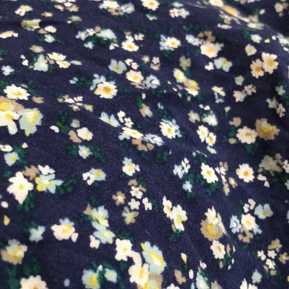 Blue Floral Babydoll Dress - Picture 3 of 3